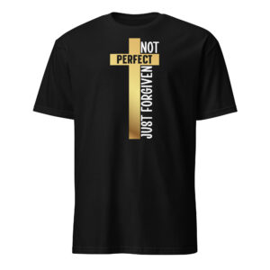 Cross christian t shirts gifts Not perfect just forgiven tee Short-Sleeve Unisex T-Shirt