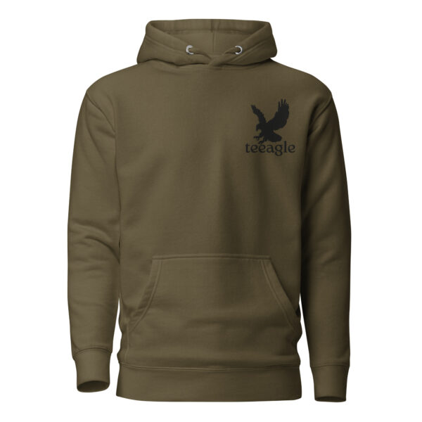 Embroidery black Eagle hoodies for women and men gifts Unisex Hoodie - Image 6
