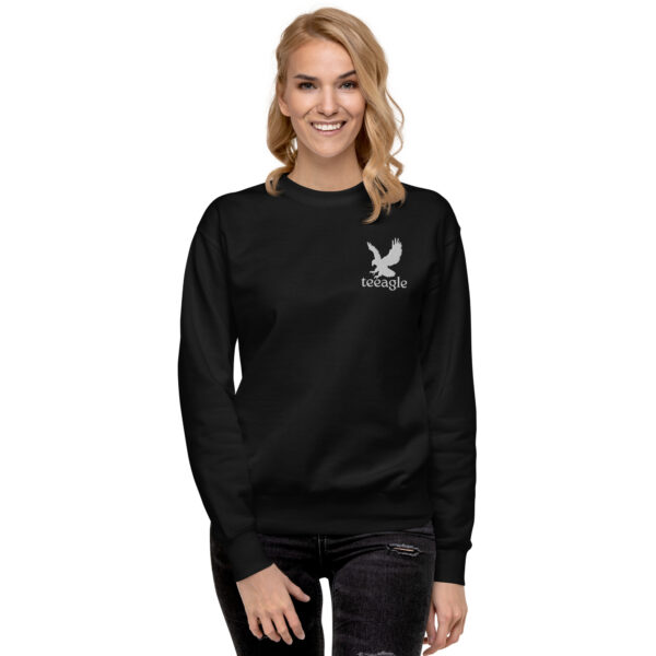 Embroidered Eagle sweatshirt for women men gift Unisex Premium Sweatshirt - Image 7