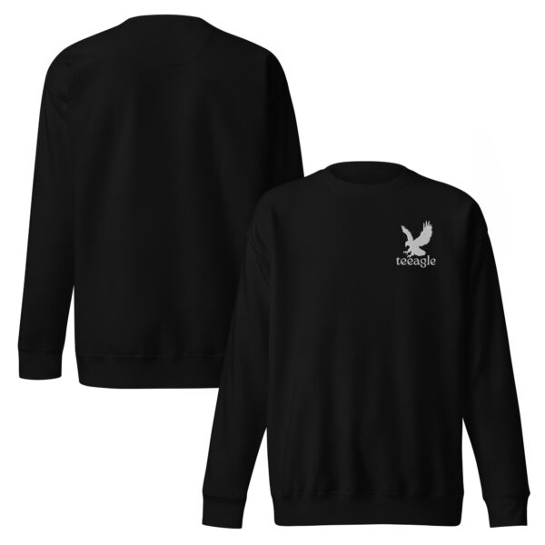Embroidered Eagle sweatshirt for women men gift Unisex Premium Sweatshirt - Image 2