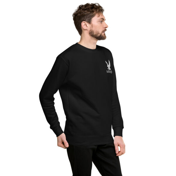 Embroidered Eagle sweatshirt for women men gift Unisex Premium Sweatshirt - Image 4