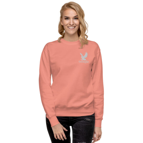 Embroidered Eagle sweatshirt for women men gift Unisex Premium Sweatshirt - Image 11