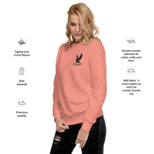 Embroidery Black Eagle sweatshirts for women and men gifts Unisex Premium Sweatshirt