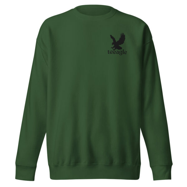 Embroidery Black Eagle sweatshirts for women and men gifts Unisex Premium Sweatshirt - Image 5