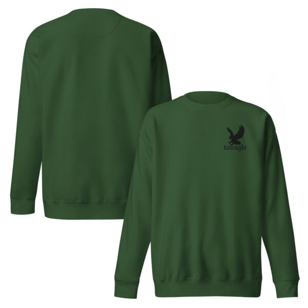Embroidery Black Eagle sweatshirts for women and men gifts Unisex Premium Sweatshirt - Image 4