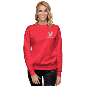 Embroidered Eagle sweatshirt for women men gift Unisex Premium Sweatshirt