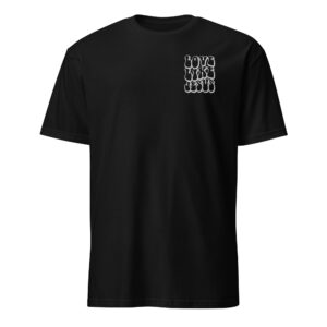 Religious t shirt gift for man with an embroidery text white color, love like Jesus, Unisex T-Shirt