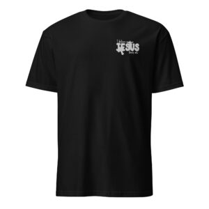 Quotes christian t shirt for man embroidered text left chest I believe Jesus loves me, Unisex T-Shirt