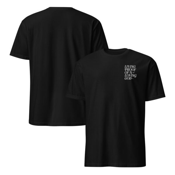 Embroidered Quotes christian t shirt for man left chest, God t shirt for women embroidery, Unisex T-Shirt - Image 2