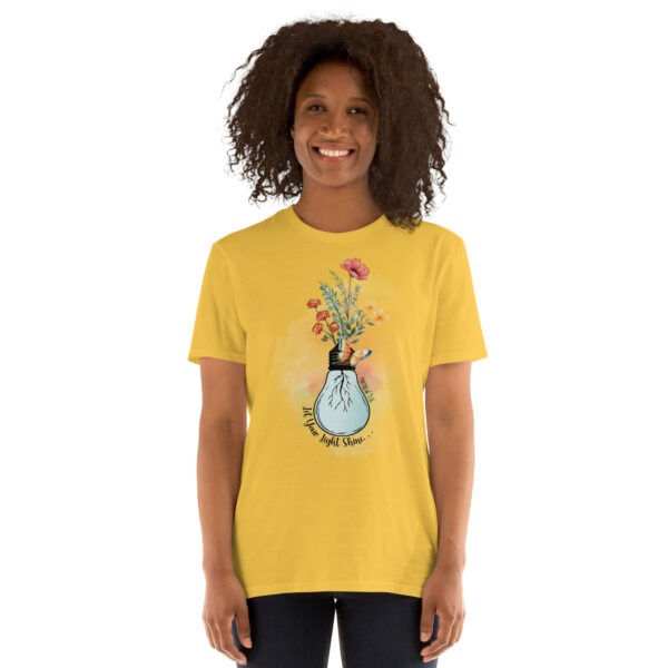 Bible verse t shirts gift Let your light shine tee Short-Sleeve Unisex T-Shirt - Image 3