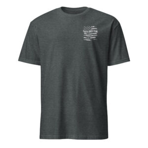 Christian t shirt for man gift embroidered text  faith over fear, Short-Sleeve Unisex T-Shirt