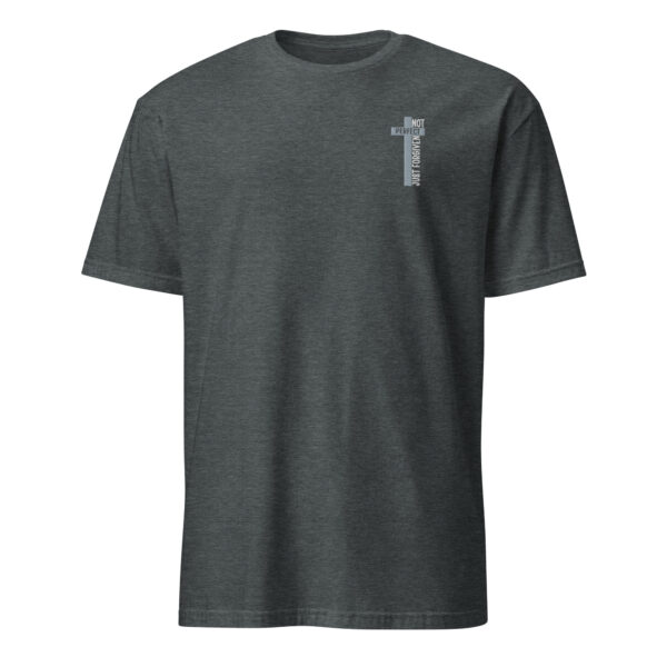 Embroidery cross t shirt for man gift white color text, Short-Sleeve Unisex T-Shirt - Image 6