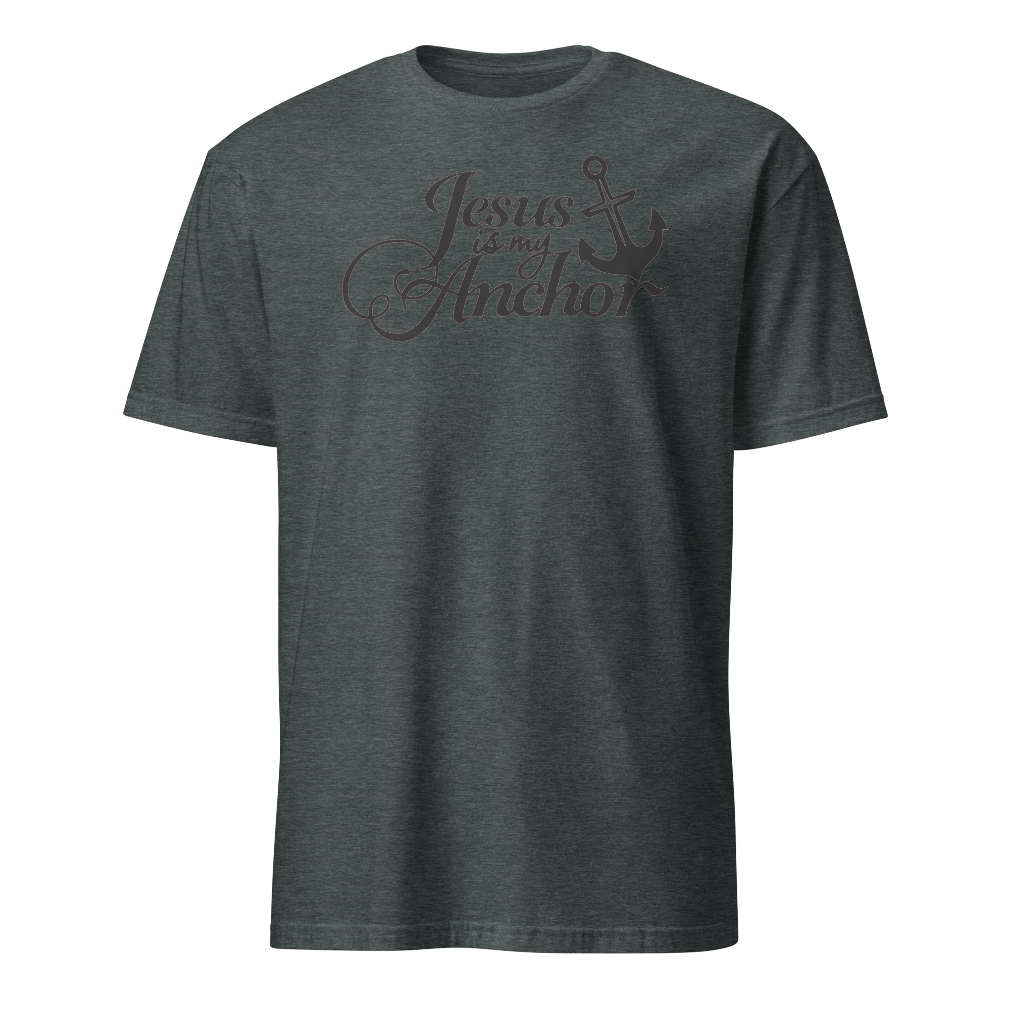 Christian t shirts gift for man with this text Jesus is my Anchor, Short-Sleeve Unisex T-Shirt - Image 5