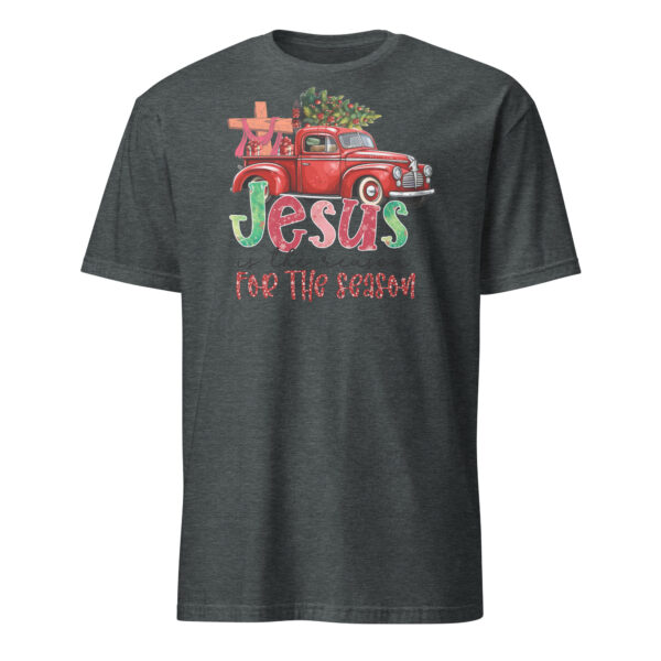 Christmas Jesus t shirt gift for man, Religious xmas tee for women, Short-Sleeve Unisex T-Shirt - Image 5