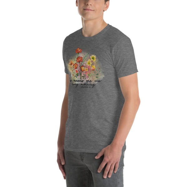 Christian t shirt gift for women men, floral t shirts gift, Short-Sleeve Unisex T-Shirt - Image 3