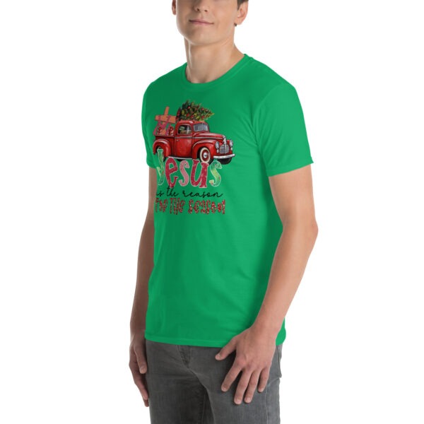 Christmas Jesus t shirt gift for man, Religious xmas tee for women, Short-Sleeve Unisex T-Shirt - Image 3