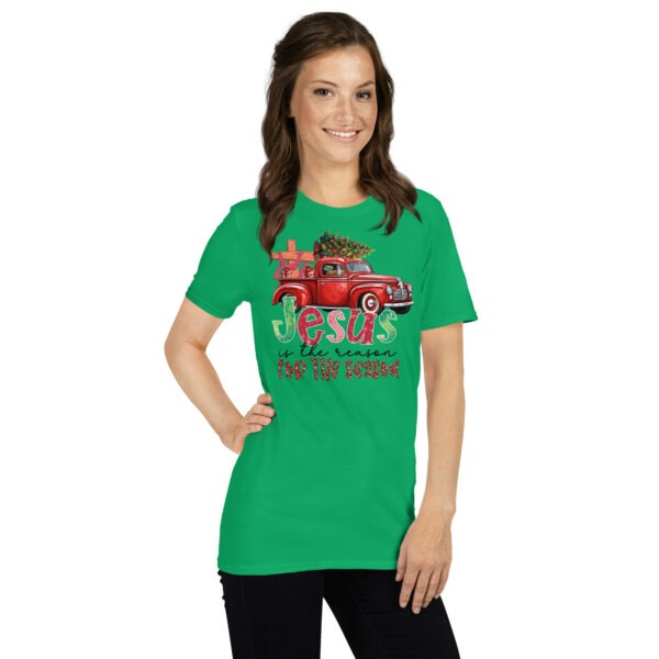 Christmas Jesus t shirt gift for man, Religious xmas tee for women, Short-Sleeve Unisex T-Shirt - Image 4