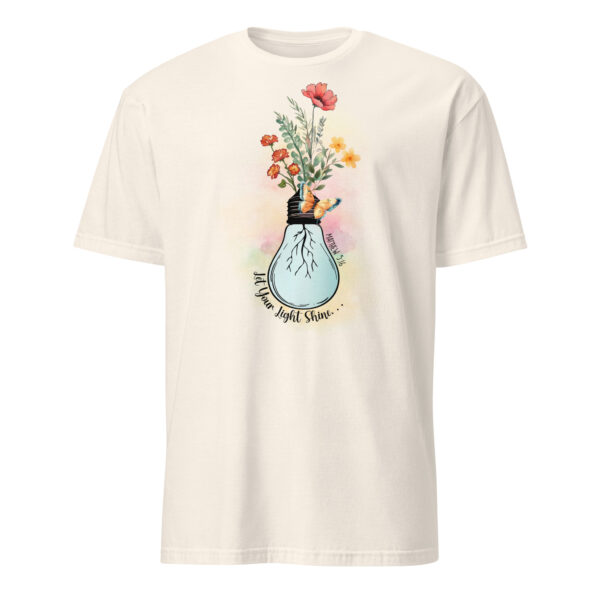 Bible verse t shirts gift Let your light shine tee Short-Sleeve Unisex T-Shirt - Image 7