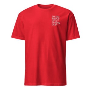 Embroidered Quotes christian t shirt for man left chest, God t shirt for women embroidery, Unisex T-Shirt