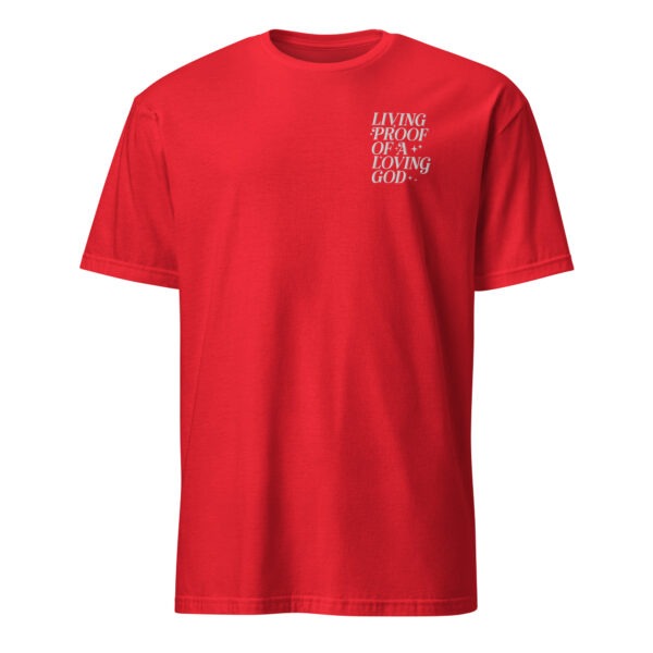 Embroidered Quotes christian t shirt for man left chest, God t shirt for women embroidery, Unisex T-Shirt