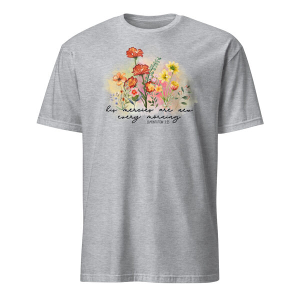 Christian t shirt gift for women men, floral t shirts gift, Short-Sleeve Unisex T-Shirt