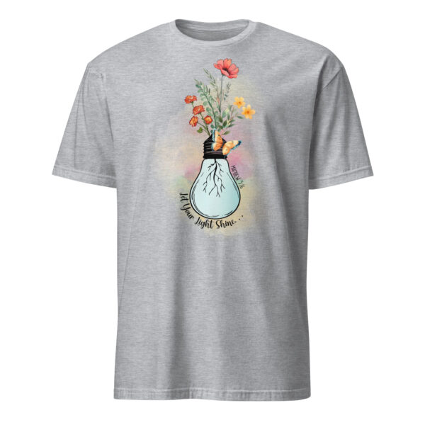 Bible verse t shirts gift Let your light shine tee Short-Sleeve Unisex T-Shirt - Image 6