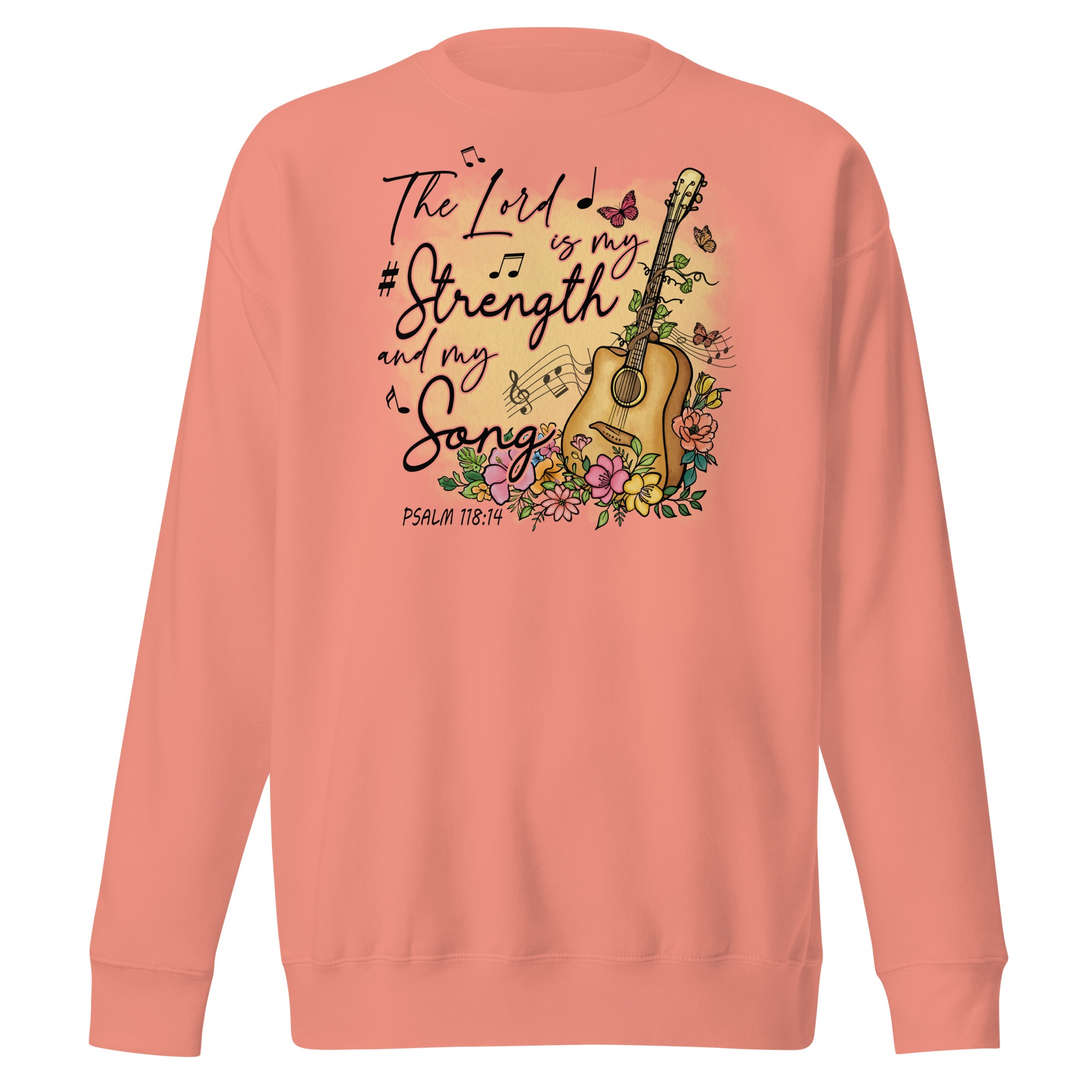 the lord is my strength and my song christian sweatshirts for women Unisex Premium Sweatshirt