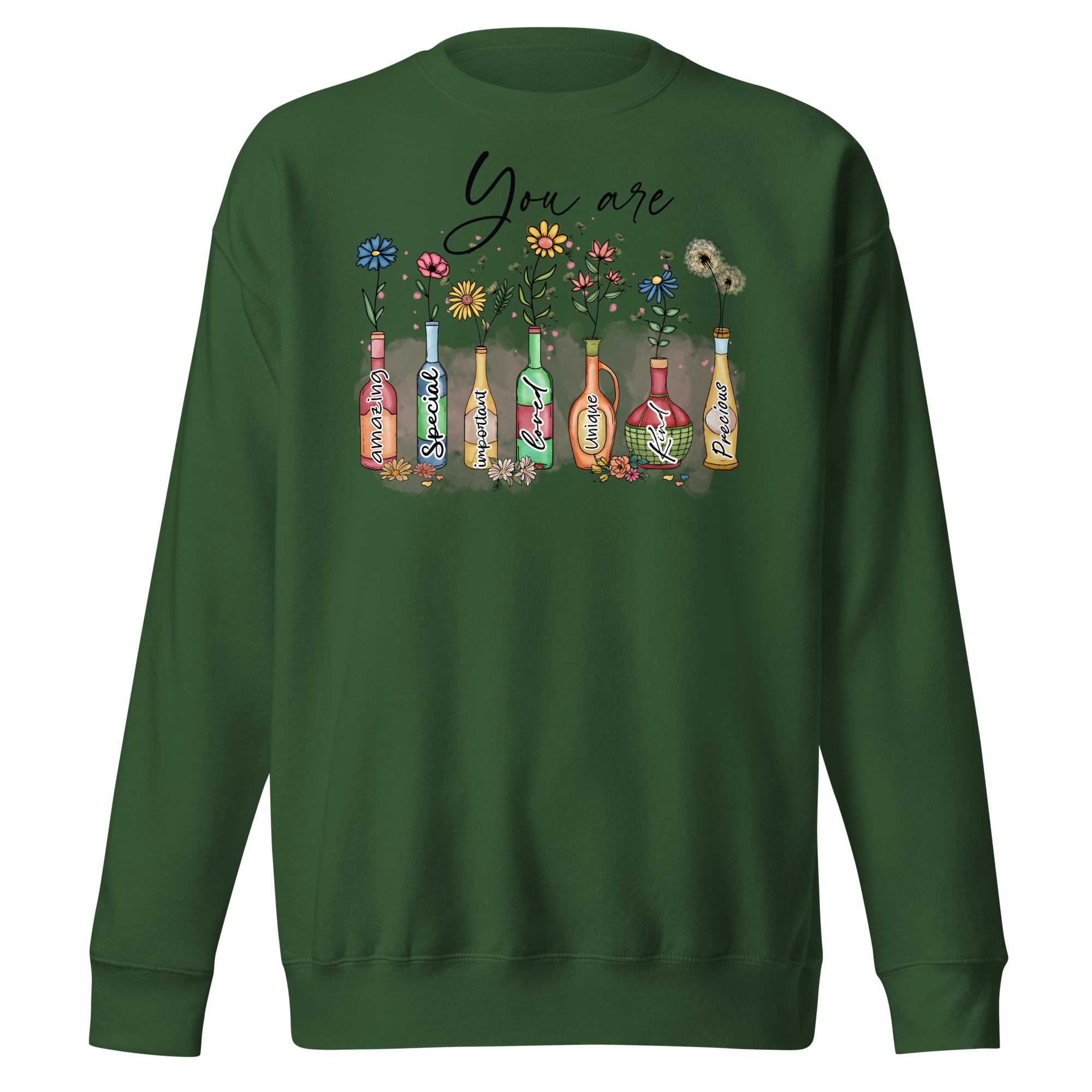 Wildflowers in glass christian sweatshirts for women gift Unisex Premium Sweatshirt